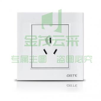 欧佰特(OBTE)/16A/三孔插座/Q5钢架系列/10个/盒 ID:91