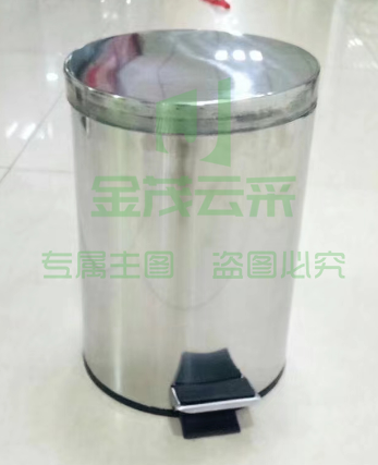 脚踏式不锈钢垃圾桶18L
