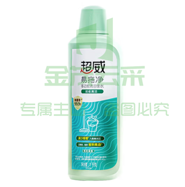 超威 地板清洁瓷砖去污大理石多功能清洁绿水1kg去味驱蟑易拖净地板水