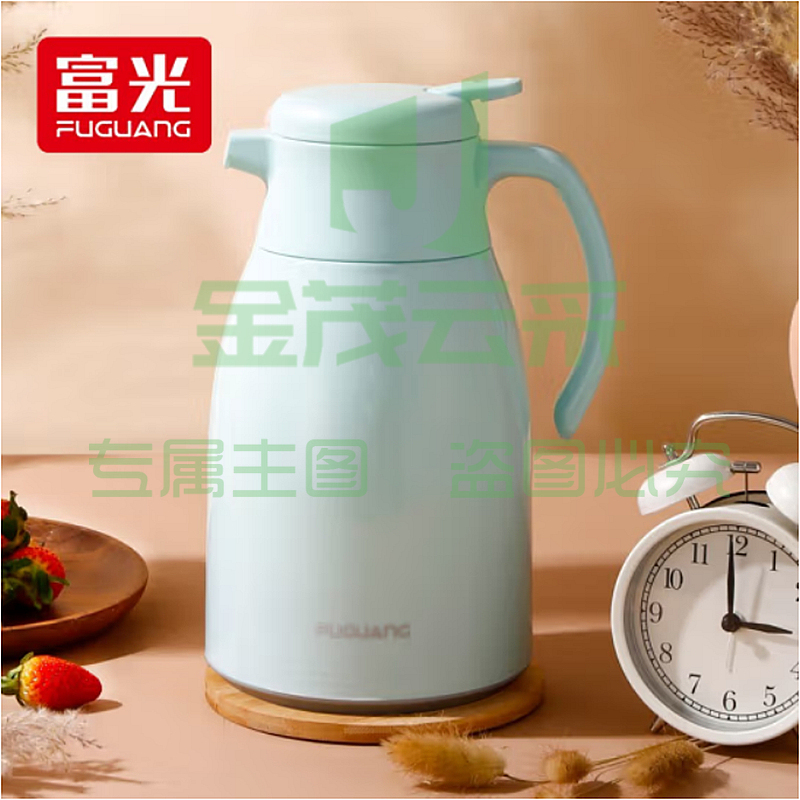富光 WFS1048-1900保温壶暖水瓶 玻璃内胆1.9L蓝色