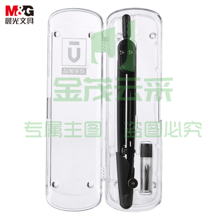 晨光(M&G)文具金属圆规套装 优品系列学生绘图考试圆规(内附3根HB铅芯) 学生文具套装ACS90884