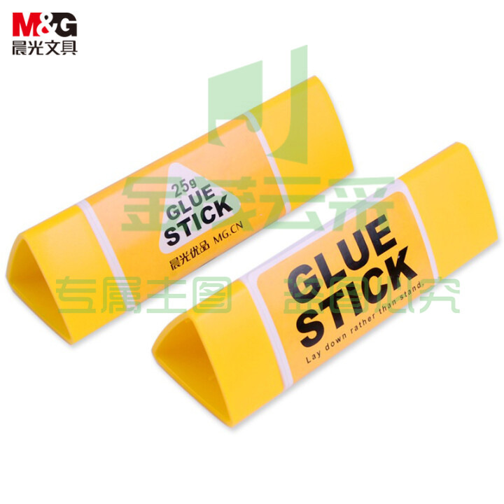 晨光(M&G)文具25g大号三角固体胶 耐用胶棒 学生手工固体黏胶 快干耐用胶棒 办公用品 2个装ASG97158