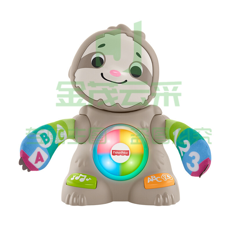 费雪(Fisher-Price) GHY95  婴儿玩具礼物数字颜色认知早教益智玩具-联萌家族舞动唱跳小树懒
