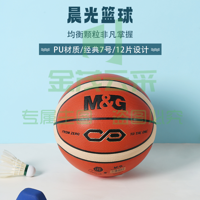 晨光AST09713 7号12片PU篮球经典