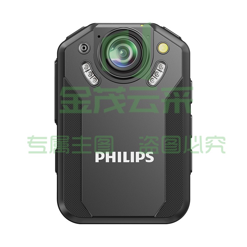 飞利浦 VTR-8202随身执法记录仪 1800P高清红蓝闪WIFI实时监控手机互联 WIFI互联128G