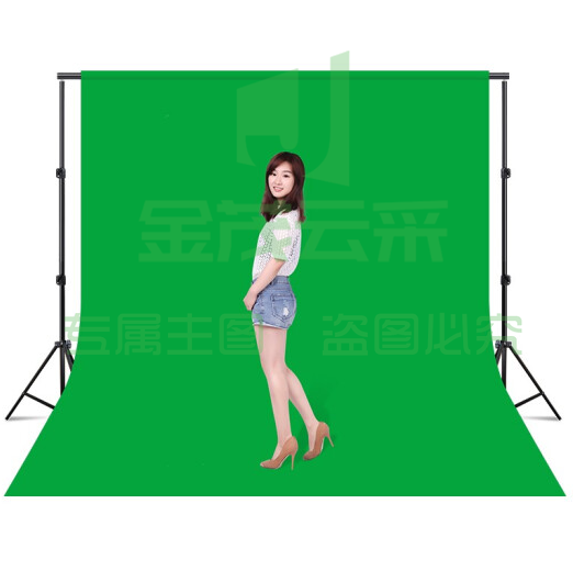 摄影怪兵器（hakutatz）2054直播视频绿幕主播抠像拍摄 拍照人像背景布摄影纯色虚拟背景网红背景墙 3*6米