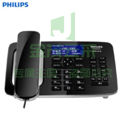 飞利浦(PHILIPS)录音电话机 固定座机 办公家用 中文菜单 自动录音 CORD495黑色0