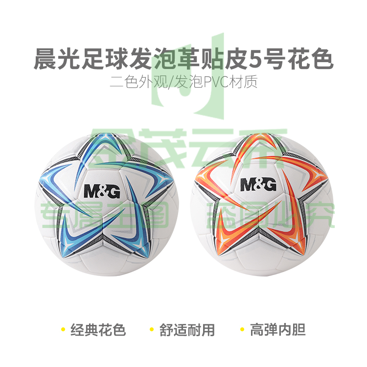 晨光AST09720发泡革贴皮花色5号足球