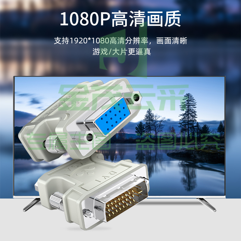 山泽 （SAMZHE） ZH-310 DVI转VGA转换头 DVI公转VGA母 24+5