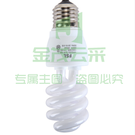 佛山(FSL)13W 日光灯节能灯泡半螺旋灯 螺旋6500K 白光