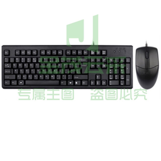 双飞燕（A4TECH） 旗舰KK-5520N有线键盘鼠标套装台式机电脑笔记本外接键盘鼠标套装键鼠防水办公打字舒适键鼠套装 KK5520UU（双USB接口） 无光  货号：lf