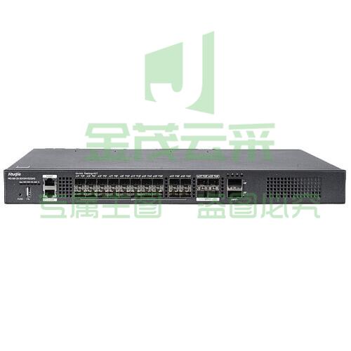 锐捷（Ruijie）RG-S6120-20XS4VS2QXS-L 企业级24口全万兆口光纤交换机 三层网管型核心汇聚网络交换机
