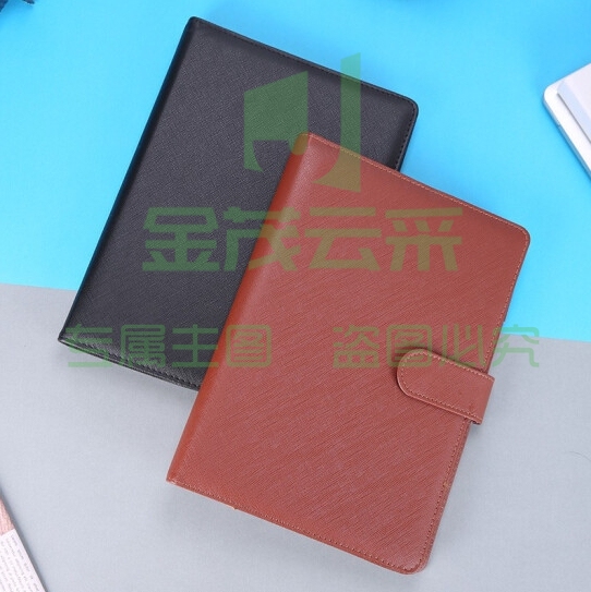 晨光 (M&amp;G)文具B5/18K 100张黑色活页笔记本 会议记录本按扣皮面本单本装APYF4T74(NPX)