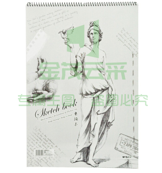 晨光(M&amp;G)文具8K/40页素描本 易上铅绘画本 美术写生学生空白纸速写本 单本装APYMA135.