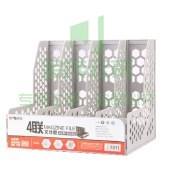 晨光ADM95082蜂窝形四联文件框 灰色