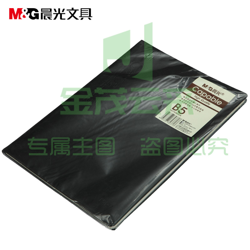 晨光 M＆G 雅纹皮本 APYLL488 B5 (黑色) 76页/本.