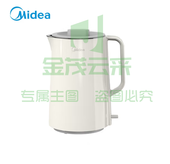 美的电水壶 不锈钢开水壶 热水壶 1.5L SH15NS