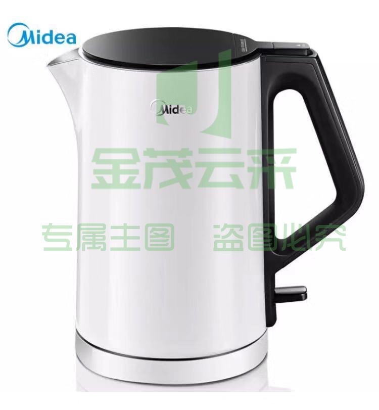 美的 (Midea)HJ1508a电热水壶304不锈钢水壶1.5L双层防烫  TJRRSFYJD202302071236113