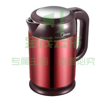 美的(Midea)HJ1708a 电水壶自营 烧水壶电热水壶壶1.7L大容量304不锈钢双层防烫 快读沸腾     HJ1708a