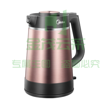 美的(Midea)  电热水壶 真空保温1.5L家用电热水壶304不锈钢一体式烧水壶 VJ1502a 棕  TJRRSFYJD202302071242477