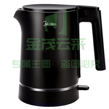 美的  (Midea)电热水壶热水壶电水壶烧水壶双层防烫1.5L容量304不锈钢HJ1517a