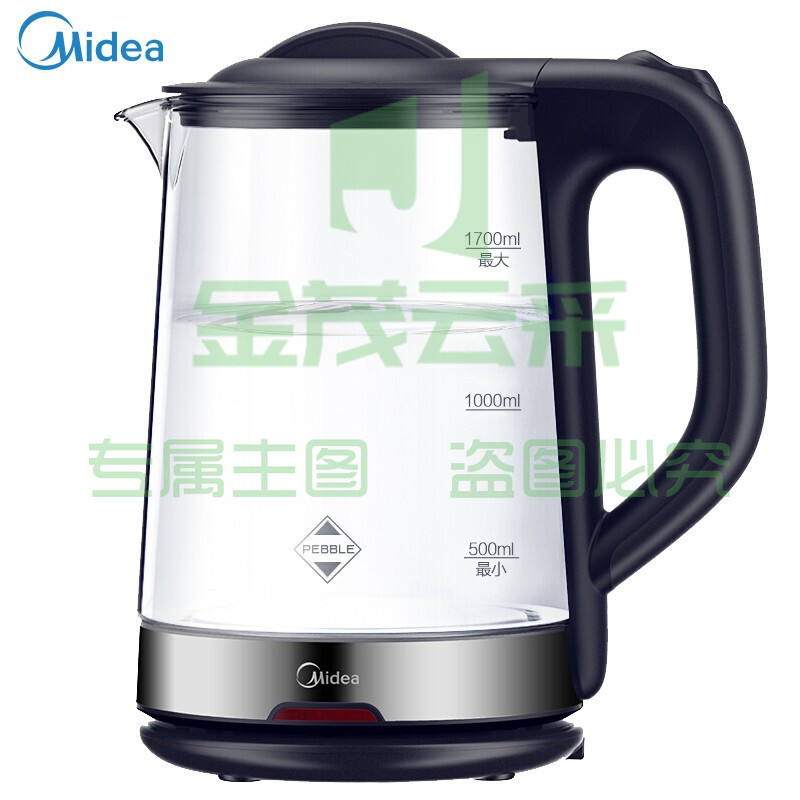 美的(Midea) 电水壶  '高硼硅玻璃 1.7L MK-GJ1702  TJRRSFYJD202302071037534