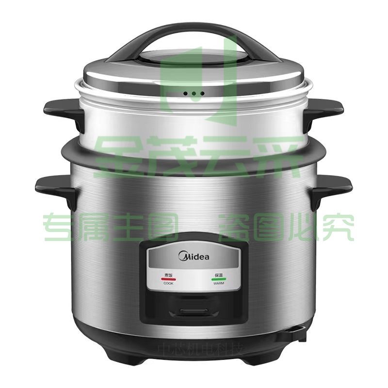 美的(Midea)电饭煲双层大容量蒸煮多用电饭锅带蒸笼 5.5升