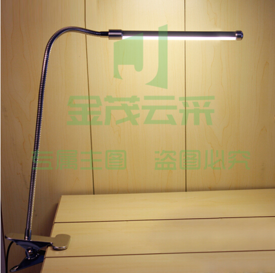 大学生led台灯床头灯夹式护眼灯寝室书桌夹子灯宿舍夹式学习阅读灯创意看书夜读灯USB夹灯 黑色 三色调光
