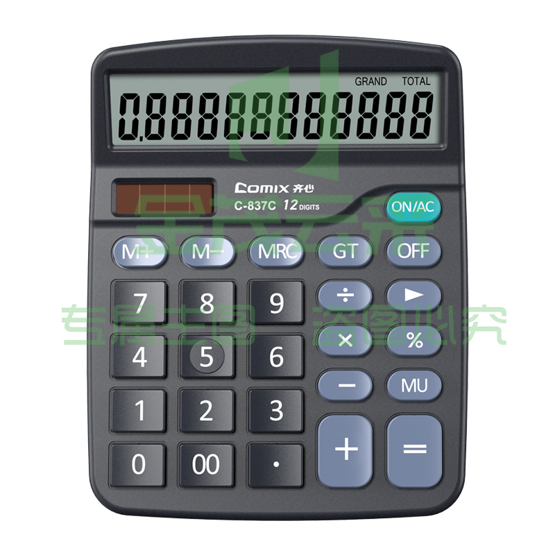 齐心 C-837C 计算器 中台 超省钱普通办公 黑色