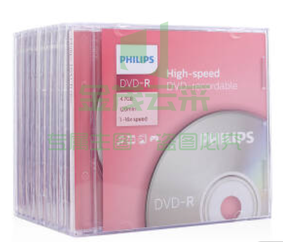 飞利浦DVD-RW 光盘空白DVD刻录盘 单片装  10片/组.