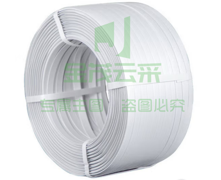 打包带 打包机专用包装带12mm*0.8mm 塑料PP手工打包带 10kg/卷（白色）