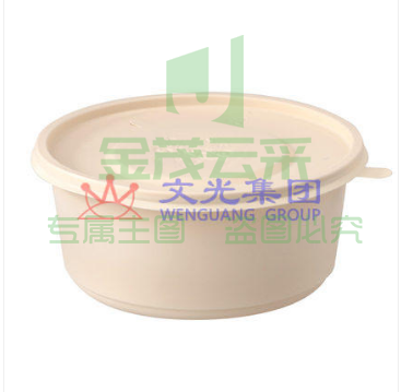 赛卓 H03 可降解餐盒一次性碗圆形打包盒外卖盒 500ml 600个/箱