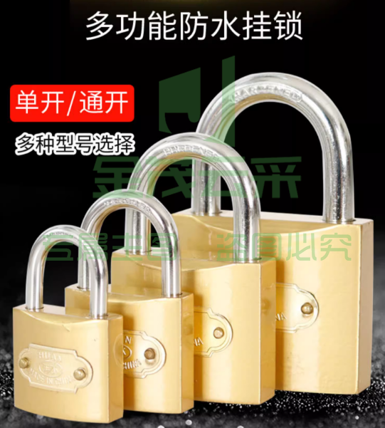 挂锁通用锁具 门锁宿舍柜锁子 通开小号锁头25mm一个   各型号齐全   10把/盒