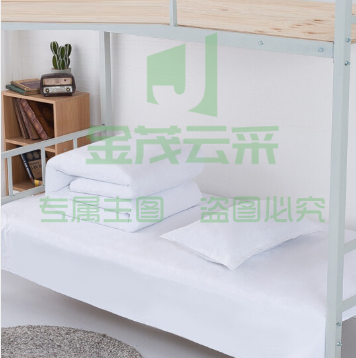 被罩、枕套、床单三件套 纯白 被罩200*240mm 枕套 48*74cm床单200*260cm (zhyghf_2308401)
