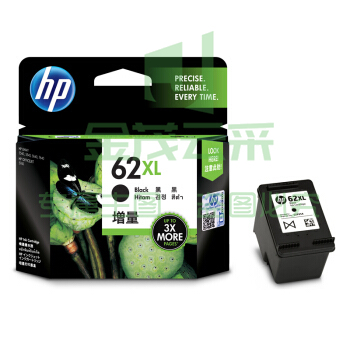 惠普(HP)C2P05AA 62XL 高容量原装黑色墨盒 适用于HP OfficeJet 200 移动打印机 约600页