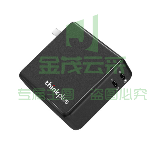 联想thinkplus口红电源135W氮化镓充电器 黑  电源适配器 4X21H0289 