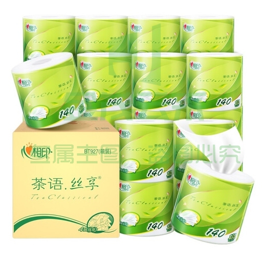 心相印卷纸 茶语 4层140g*27卷卫生纸巾