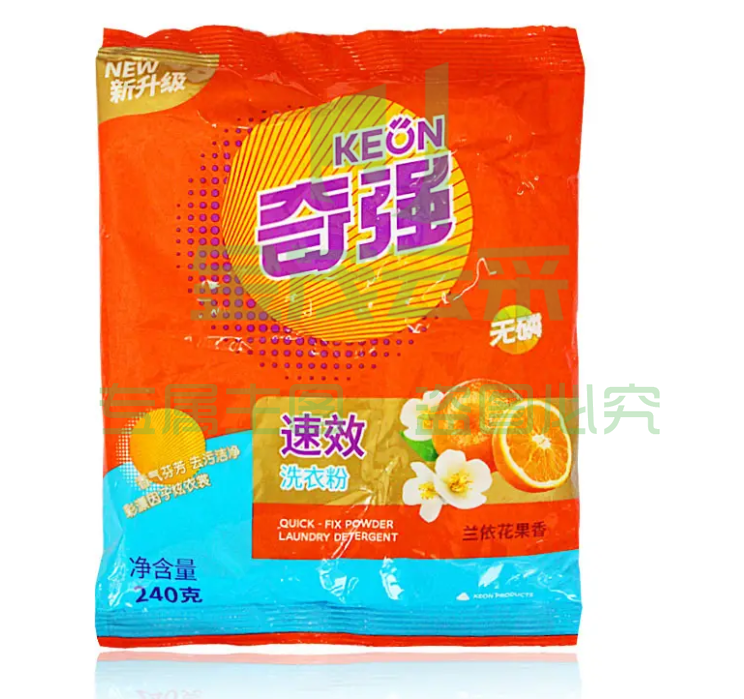 奇强洗衣粉 奇强240克速效洗衣粉 去污洁净