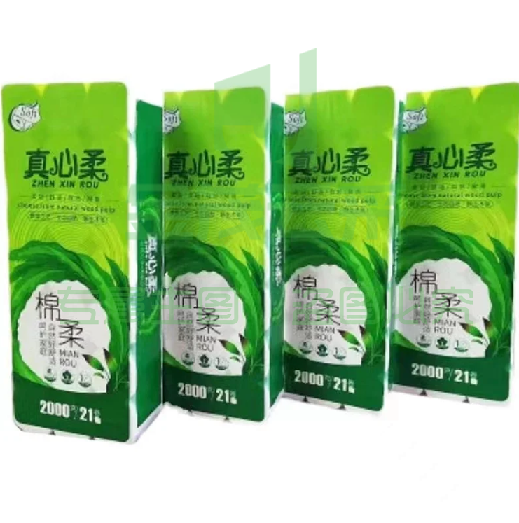 真心柔纯木浆卫生纸2000克21卷/提