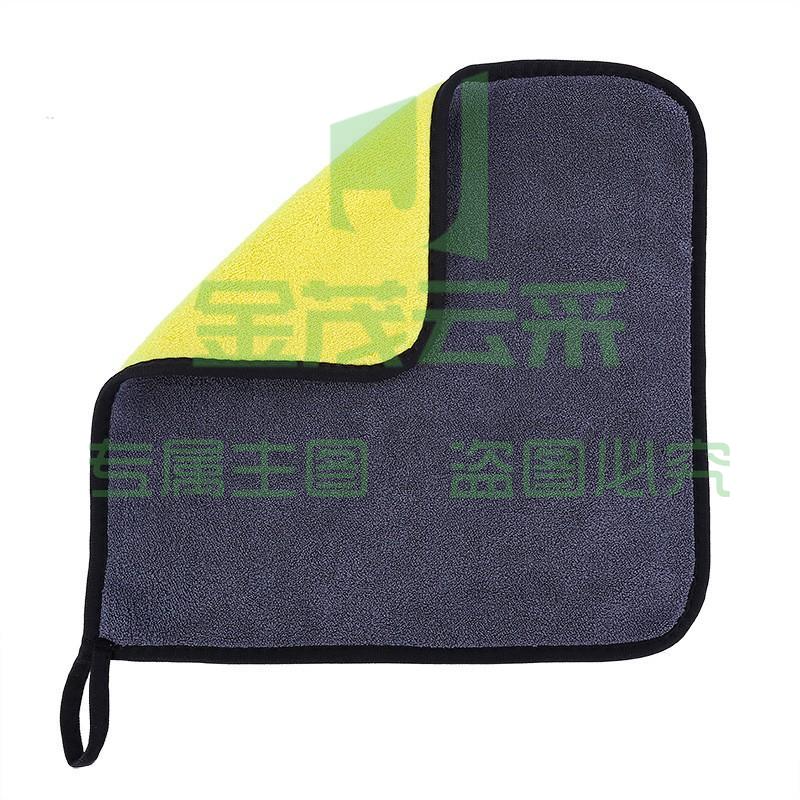 洗车毛巾擦车布双层吸水加厚30*30单条装