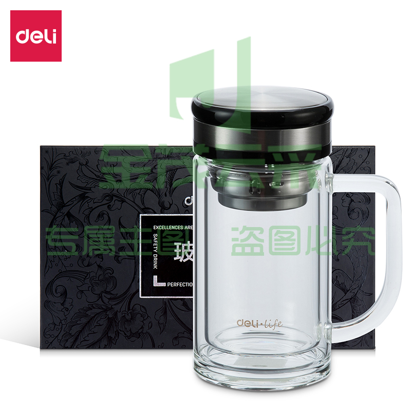 得力8989玻璃杯(透明)(只)320ml