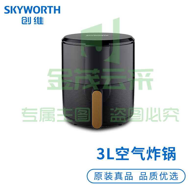 创维（Skyworth）空气炸锅K415 多功能家用智能3L大容量电炸锅 无油低脂煎炸烤箱 液晶触控