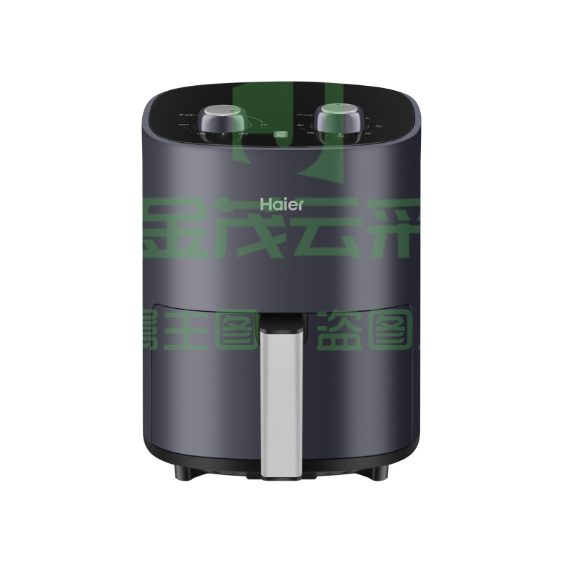海尔（haier）空气炸锅 3L大容量家用煎炸锅 无油低脂不粘大功率空气烤箱多功能薯条机电炸锅 灰色