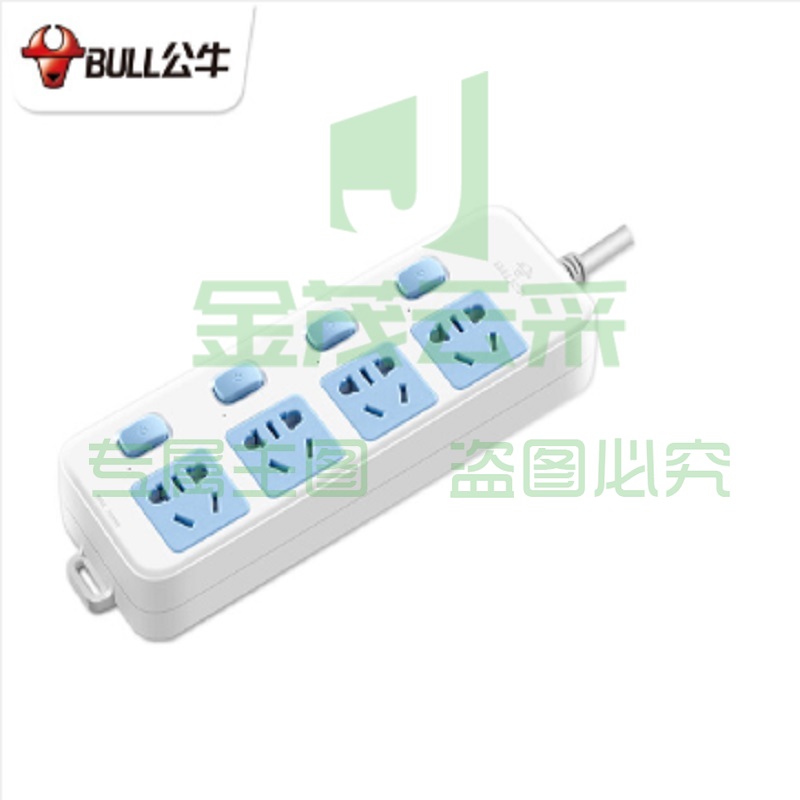 公牛 插座 4位分控 5米 GN-315