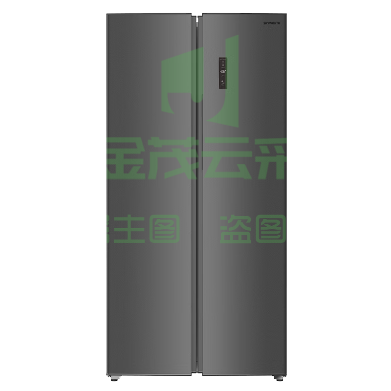 创维BCD-421WKY炫空灰变频风机高效无霜风道系统610mm超薄箱体纤薄嵌入变频风机 90°开门