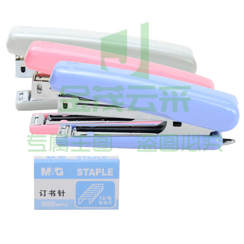 晨光(M&G)文具10页/10#省力型订书机套装  (订书器+订书钉)金属耐用订书机 颜色随机ABS91633