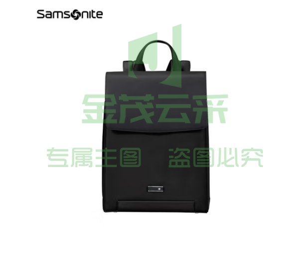 新秀丽(Samsonite)电脑包双肩包15.6英寸背包女书包商务通勤旅行包休闲时尚KM4黑色