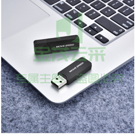 移速(MOVE SPEED)32GB U盘 USB2.0 黑武士系列 黑色 便携轻巧 迷你车载电脑两用优盘