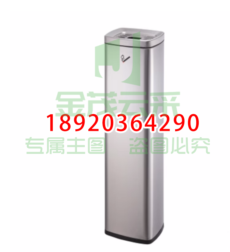 南方吸烟区不锈钢户外座地烟灰柱室外灭烟柱烟蒂柱立式烟灰缸桶  GPX-129D砂钢南