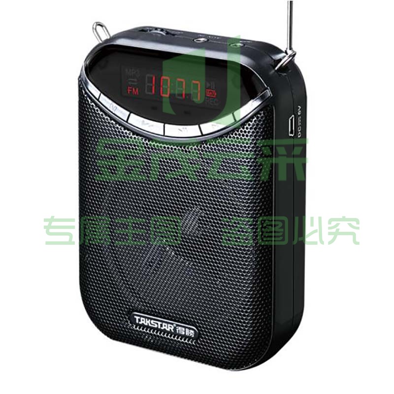 得胜 E190M 便携式可插卡扩音器带FM收音录音 黑色